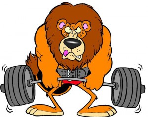 Weightlifting_Lion_Cartoon