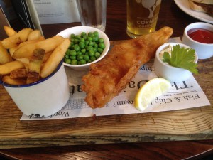 Fish, chips and cider!