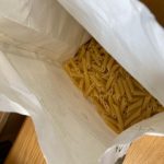 Bag of penne pasta