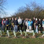 Tree Planting by sports staff, clubs and volunteers to off-set carbon emissions for all of the travel to and from BUCS BIG WEDNESDAY.
