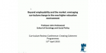 Beyond employability and the market: envisaging curriculum change in the new higher education environment.