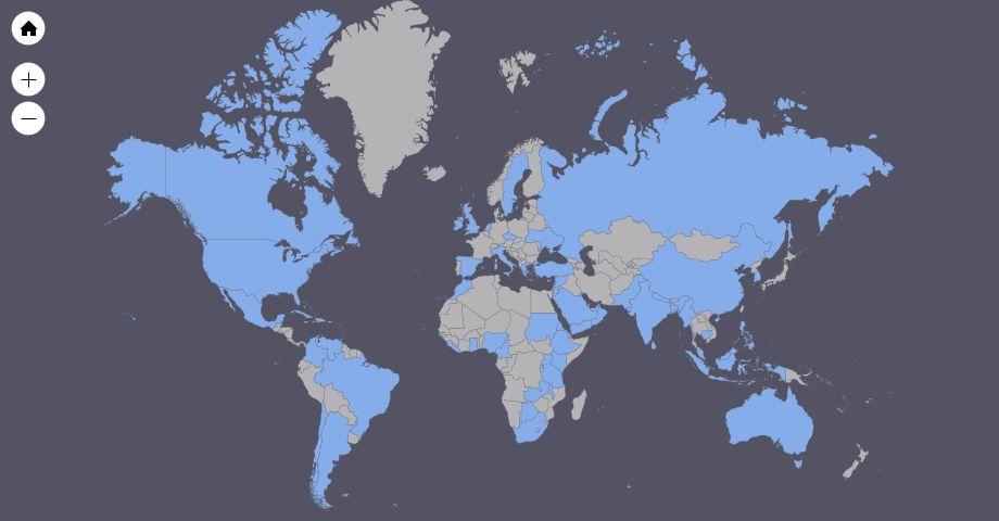 Countries of participants in SSY