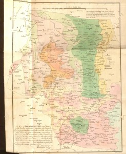 Map of Derbyshire. Source: J. Farey, General View of the Agriculture and Minerals of Derbyshire, Volume 1 (London, B. McMillan, 1811). 