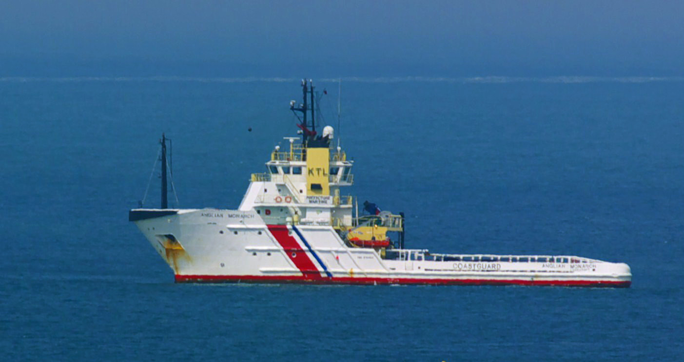 Dronning lovende kvarter Anglian Monarch Coast Guard cropped - Weather Extremes