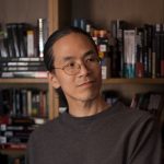 A photograph of author Ted Chiang.